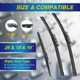 thumbnail image 2 of Limpiaparabrisas 5 PLUS de silicona para SUBARU Outback, 2 of 9