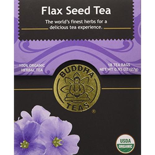 Flax Seed Tea Organic Herbs 18 Bleach Free Tea Bags