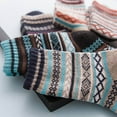 thumbnail image 3 of Winter Thick Warm Stripe Wool Socks Casual Sock Business Socks, 3 of 11