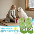 thumbnail image 4 of GASTROPOD 4Pcs Dog Booties,Silicone Waterproof Rainy Dog Shoes for Hot Pavement,High Top Design Dog Boots,Green, 4 of 7
