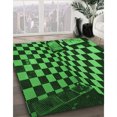 thumbnail image 2 of Ahgly Company Indoor Rectangle Patterned Dark Forest Green Area Rugs, 4' x 6', 2 of 6