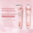 thumbnail image 7 of Electric Shaver for Women - Painless Lady Razor Facial Hair Remover 2-in-1 Wet and Dry Cordless Portable Bikini Trimmer for Face Armpit Legs Body - Rechargeable IPX7 Waterproof Hair Removal, 7 of 7