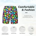 thumbnail image 5 of Balery Colorful Easter Eggs1 Mens Swim Trunks Swim Shorts for Men Quick Dry Inseam Beach Shorts with Compression Liner Pocket-XX-Large, 5 of 9