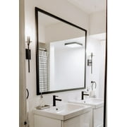 Frame My Mirror Framed Mirror, Black Finish, 28 x 48, 1-1/4 Wide Frame Ellis Design