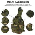 thumbnail image 3 of Muyoka Mochila táctica de hombro de uso diario para hombre, bolso cruzado, bandolera para el pecho, bolso impermeable para el pecho, bolso deportivo militar, mochila cruzada Muyoka Hogar, 3 of 7