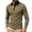Khaki, variant on Gfyviroh Men's Pullover Shirt Vintage Geometric Jacquard Trendy Collared Shirts Slim Fit Long Sleeve Business Dress Shirt