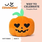 Mini Jack-o'-Lantern Plush, Orange and Black, 3.8, Halloween by Way To Celebrate