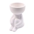 thumbnail image 1 of CAROOTU Humanoid Ceramic Flower Pot Vase Portrait Vase Fleshy Flower Pot Flower Arrangement Vase Home, 1 of 7