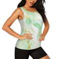 thumbnail image 2 of Fotbe Green And Gold Abstract Marble Blusas Sin Mangas para Mujer – Estilo Casual, Corte Suelto, Slim-Fit, Cuello Redondo Deportivo, Tops de Verano para Gimnasio y Yoga-Large, 2 of 7