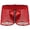 Red, variant on Mens Fun Underwear Underwear Medium Waist Fine Mesh Imitation Leather Zipper Flat Corner Pants Red M