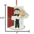 thumbnail image 6 of Ornaments by Elves Personalized Couple Ornaments Hanging Wedding Christmas Ornaments 2024 .25lbs, 6 of 10