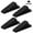 Black, variant on Youyun Rubber Doorstop Wedge for Residential and Commercial Use Black 4 Pack