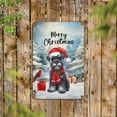 thumbnail image 2 of Merry Christmas Schnauzer Enjoys Woofmas Winter Xmas Holiday Vertical Metal Aluminum Sign Miniature Schnauzer Dog Lover Wall Art Home Decor - 02022, 2 of 5