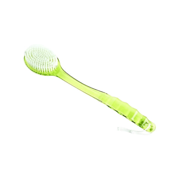 Herunwer Long Handle Bath Brush, Soft Nylon Bristle Back Scrubber for Shower Spa, Body Exfoliator with Hang Hole