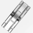 thumbnail image 4 of Tungsten Rings for Men Wedding Bands for Him Womens Wedding Bands for Her 8mm Silver Brick Pattern Size 6-27, 4 of 7