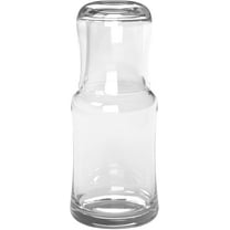 Barski Bedside Night Carafe with Tumbler - Glass - 2 Pc Water Pitcher Set -Desktop Water Jug Set - Made in Europe