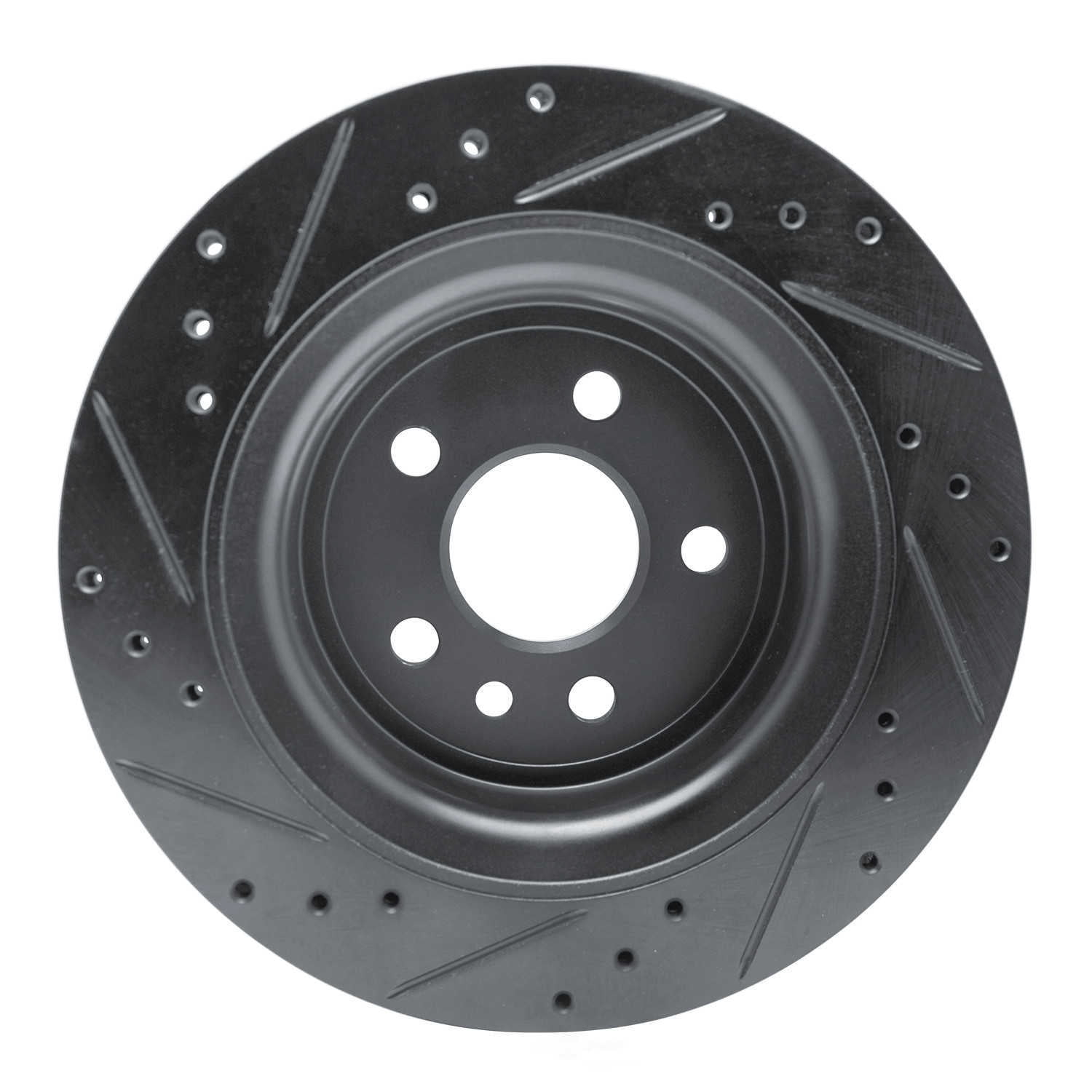Dynamic Friction Company 633-27044R DFC Brake Rotor - Drilled And Slotted - Black