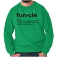 thumbnail image 4 of Funcle Fun Uncle Definition Cool Men's Big & Tall Crewneck Sweatshirt Brisco Brands 2X, 4 of 5