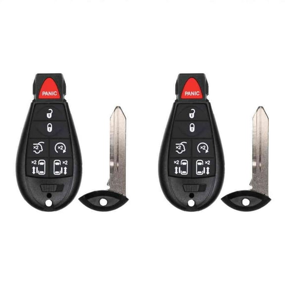 Keys4Less Key Fob Replacement for 2013 Dodge Grand Caravan FCC IYZ-C01C IYZC01C Part Number 56046708 56046708AG 56046709 56046709AG Pack of 2