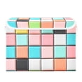 thumbnail image 7 of Yayeee Collapsible Cube Storage Bin with Lid Fabric Closet Decorative Basket with Handles, Colorful Checkered Pattern, 7 of 7