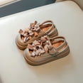 thumbnail image 2 of Viluyesy Girls' Bow and Pearl Half Sandals Princess-Style Casual Summer Sandals for Toddlers and Kids Brown Size 4, 2 of 9