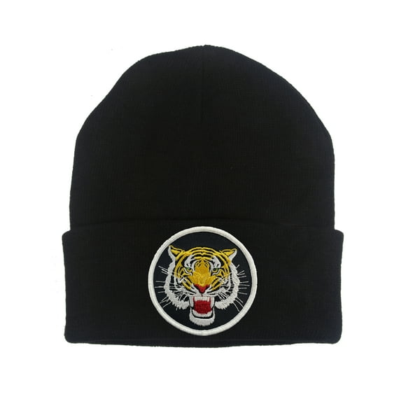 Gravity Threads Roaring Tiger Patch Cuffed Beanie - Black