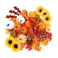 thumbnail image 2 of 96 Uds. Calabazas artificiales de espuma para manualidades, Mantel de calabazas de tamaños surtidos, Otoño con Hojas de arce para decoración navideña, 2 of 7