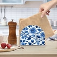 thumbnail image 2 of Yayeee Napkin Holder for Table Kitchen Paper Tissue Organization, Blue Floral Pattern, 2 of 8