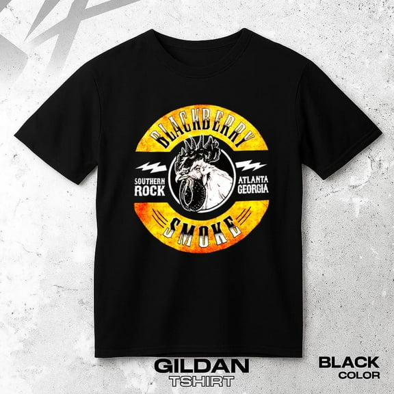 Blackberry Smoke Southern Rock Unisex T-shirt Vintage Music Band Graphic Style, for men & women, up to size 5XL.
