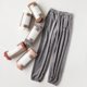 thumbnail image 4 of Pantalones de de Invierno Cálido para Mujer Ropa de Dormir de Ropa para El Hogar Pantalones de Interior - Gris Sunnimix pijama de terciopelo, 4 of 7