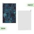 thumbnail image 2 of Golf Towel 24x16in Absorbent Quick Dry Decontamination Mountain-Climbing Clench Designed To Carry Four Side Locks Animal Skin Print Style Darkturquoise_2, 2 of 8