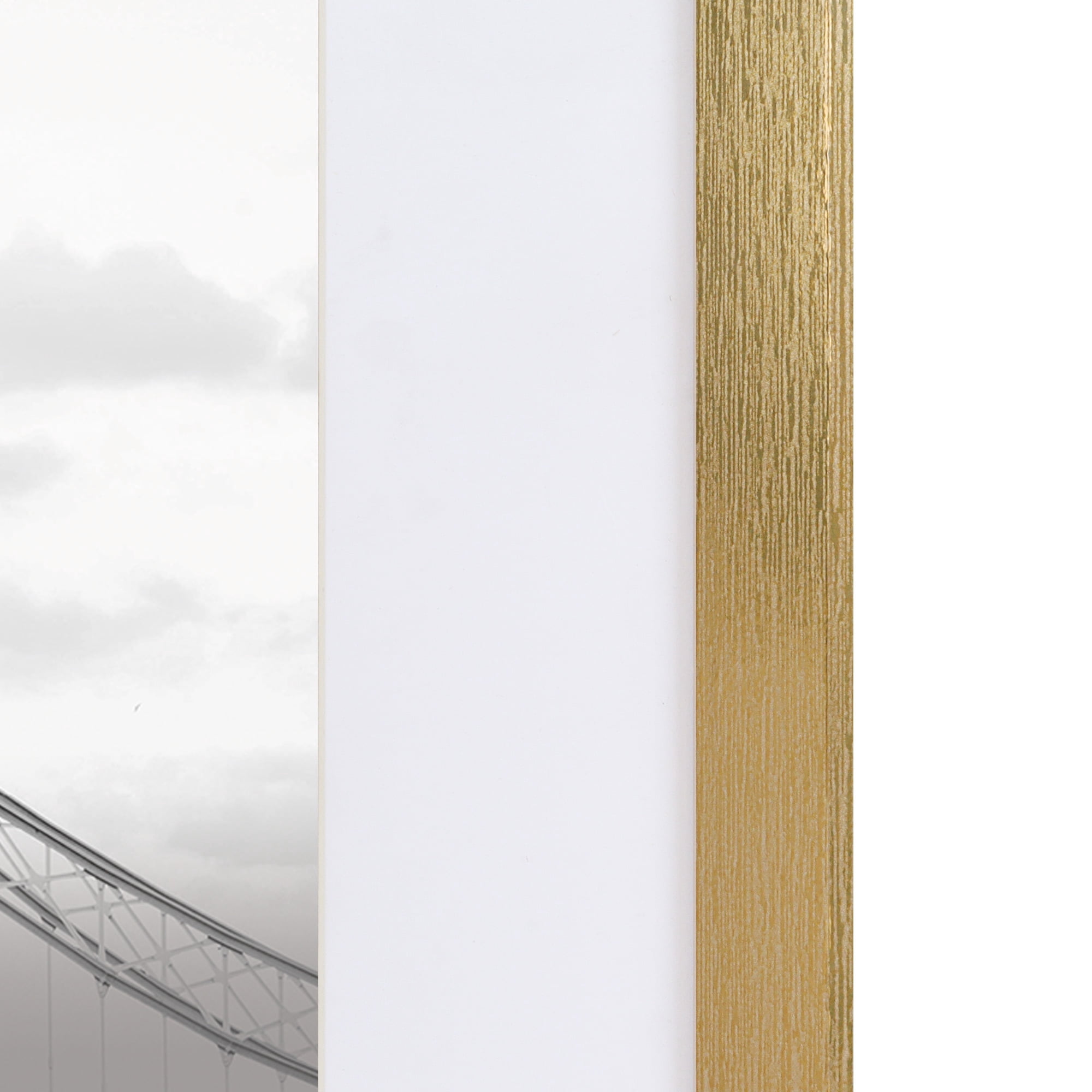 Scholartree 5 PACK 11 x 14 Wooden Picture Frames Set-11x14 Matted to 8x10 Wall Frames, Gold