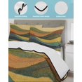 thumbnail image 4 of Quilts Twin Size, Vintage Green Yellow Soft Comforter Bedding Set for Bed, Farmhouse Retro Art Lightweight Quilted Bedspread with Pillow Cover(2 Pieces) for All Season, 68x86 Inch, 4 of 6