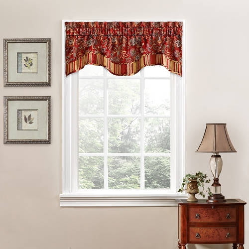 Traditions by Waverly Navarra Floral Window Curtain Valance