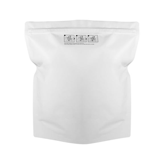 14.6"X16.4" 4" Extra Large Child Resistant 1-3 lb Exit Bags All White - 200 Count