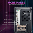 thumbnail image 6 of Suevery Gaming PC Desktop Coumputer, AMD Ryzen 5 5500 | RTX 3050 6GB | 16GB DDR4 | 512GB NVMe 3.0 SSD | WiFi 6 | RGB Fans | Black, 6 of 7