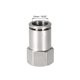 thumbnail image 2 of Empuje para Conectar Tubo Montajes 12mm Tubo OD x 3/8 PT Hembra Recto NeumÃ¡tico Conector TuberÃ­a Acoplamiento Plata Tono 2uds Unique Bargains empujar para conectar accesorios de tubo, 2 of 4