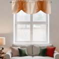 Burnt Orange Ombre Tie Up Valances Curtain, Gradient Color Adjustable ...