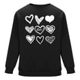 thumbnail image 4 of FAWUUDO Men Valentine's Tops Red Heart Printed Shirts Long Sleeve Clothes, 4 of 7