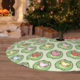 thumbnail image 6 of Yiaed Cute Chubby Frog Print Christmas Tree Skirt , Tree SkirtsTree Mat for Christmas Winter Holiday Indoor Decorations-36", 6 of 7