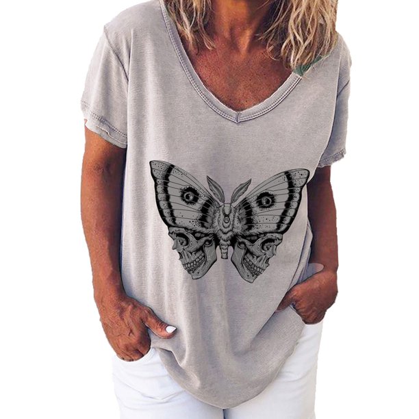 Camisetas de manga corta estampadas para mujer OAVQHLG3B Store lin121212