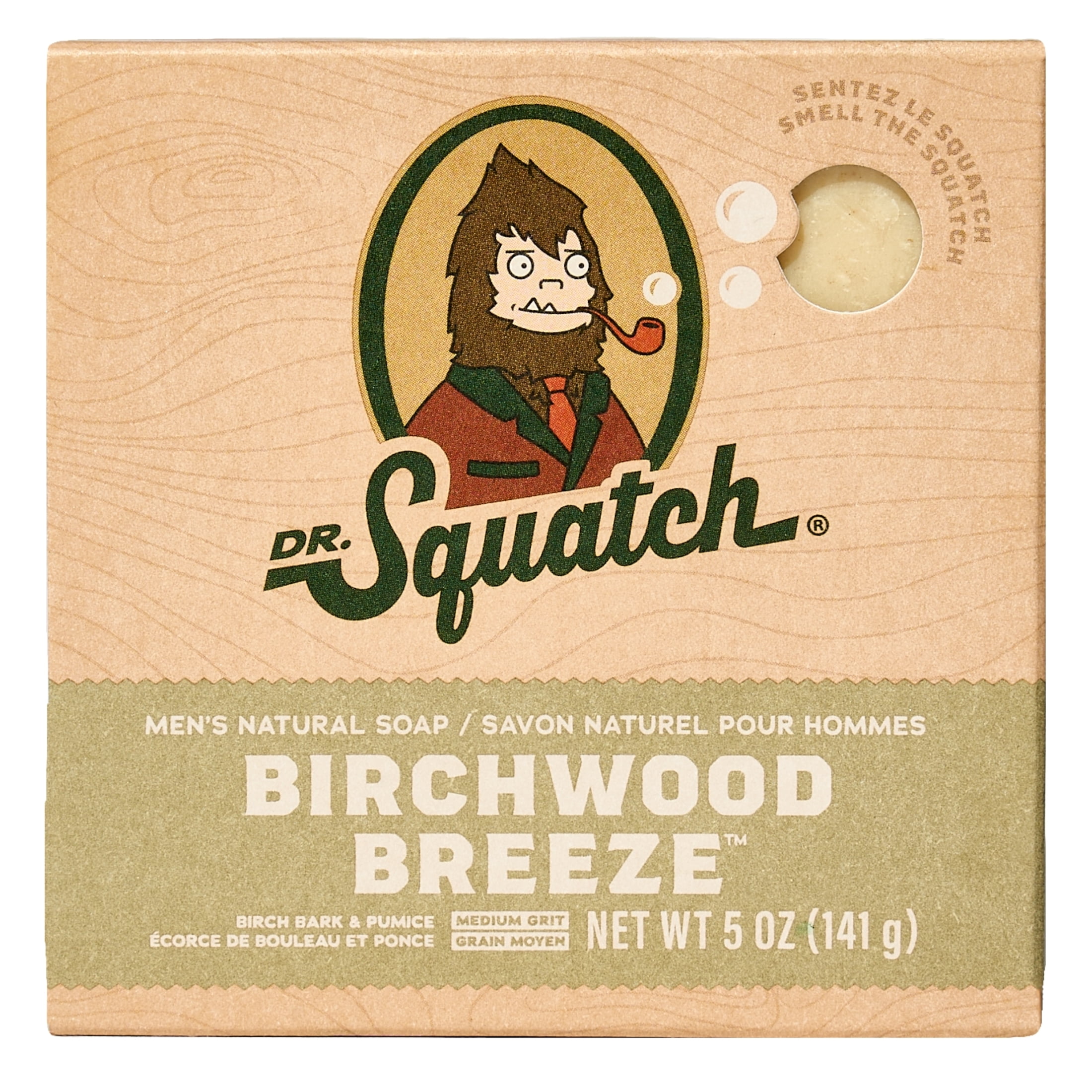 DR SQUATCH BIRCHWOOD BREEZE BAR SOAP