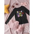 thumbnail image 3 of Happy Father's Day Text Long Sleeve Toddler -Image by Shutterstock,  3 Toddler, 3 of 4
