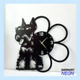 thumbnail image 2 of Handmadetneonsign Miniature Schnauzer Wall Clock Unique, Dog Oversize Wall Clock, Dog Metal Wall Clock 77986, 2 of 4