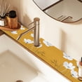 thumbnail image 2 of Yayeee Faucet Mat for Kitchen Sink 14.7" Diatomite Long Splash Guard Pad, White Flowers, 2 Pack, 2 of 7