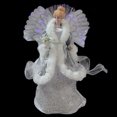 thumbnail image 2 of 13" Gray and Silver Lighted Fiber Optic Angel in Gown Christmas Tree Topper - Multicolor Lights, 2 of 3