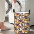 thumbnail image 5 of Sikiie Cute Cat Print Round Dirty Clothes Basket, Waterproof Standing Foldable Storage Basket, for Laundry Room, Bedroom, Bathroom Storage-Medium, 5 of 6