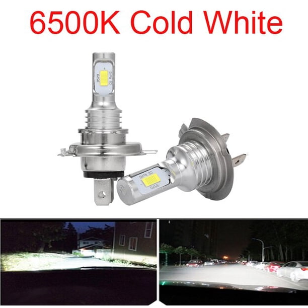 Muxall LED CSP Mini H7 lámparas LED para coches bombillas de faros H4 led H8 H11 H6 luz antiniebla HB3 9005 HB4 azul hielo 8000K 3000K Auto 12V Tan Jianjun unisex