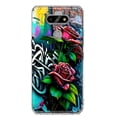 thumbnail image 1 of MUNDAZE LG Aristo 5/Phoenix 5/Risio 4 Étui de Téléphone Hybride Transparente Antichoc Peinture Roses Graffiti Rouge, 1 of 6