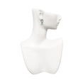 thumbnail image 2 of Silvertone Scroll Ribbon with Teal Crystal Clear Crystal Clip On Earrings, 2 of 3
